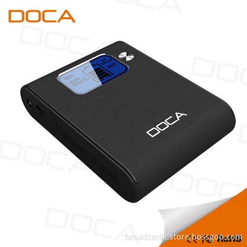 7800mAh-10000mAhblue portable power bank for mobile phone Dual USB